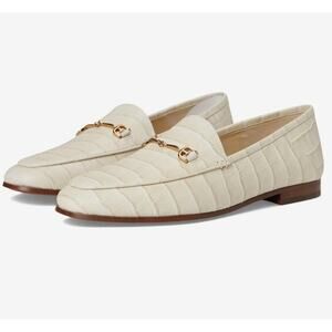 Sam Edelman Loraine Loafer Ivory Croc Print sz 8M